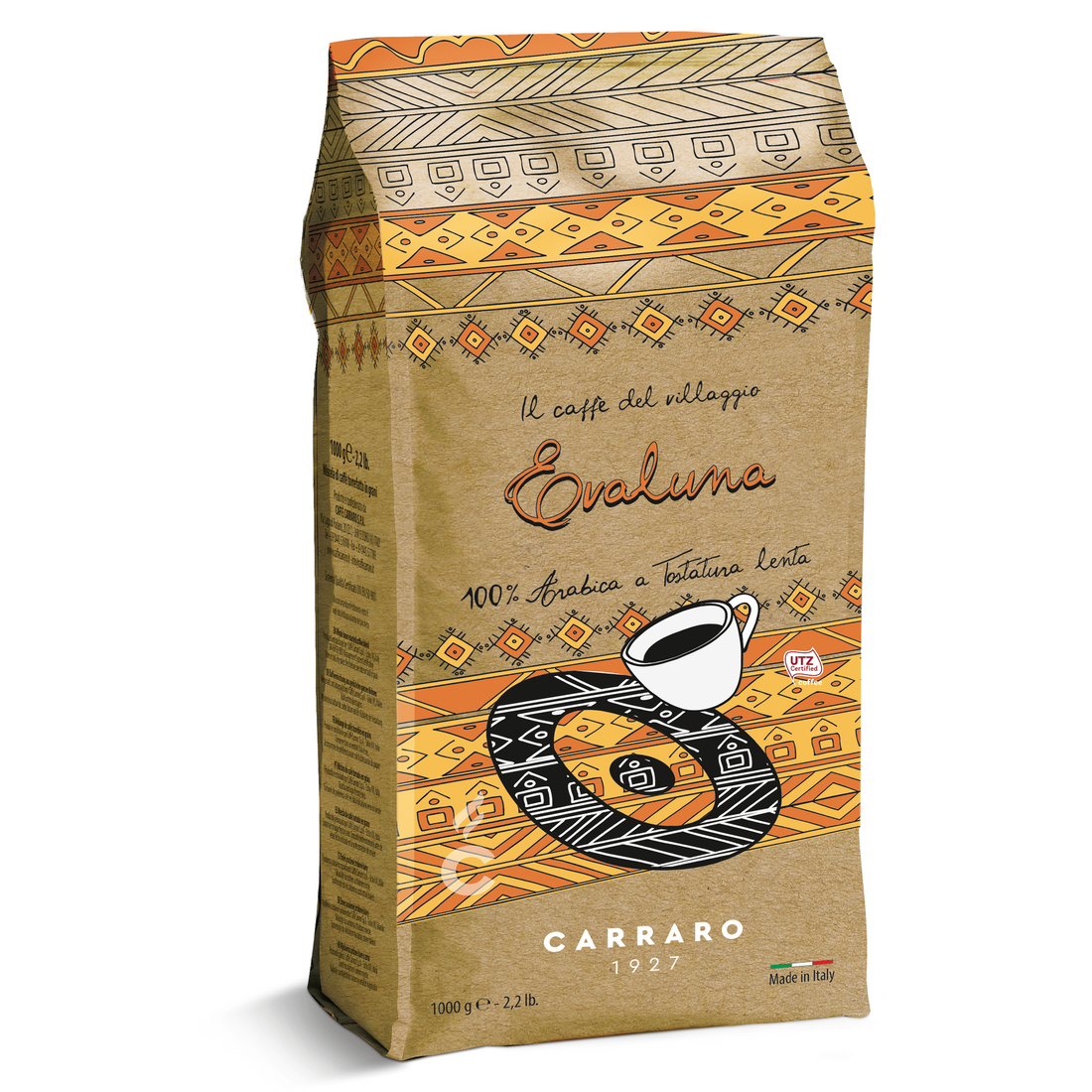 Carraro Caffe del Villaggio Evaluna 2.2lb Whole Bean Medium