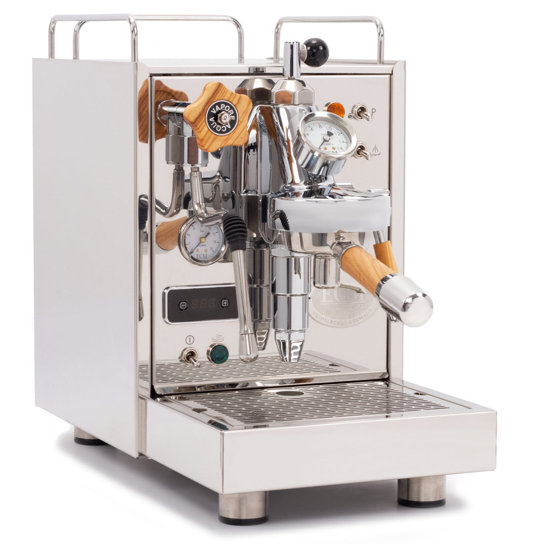 ECM Classika PID Espresso Machine with Flow Control - Olive Wood
