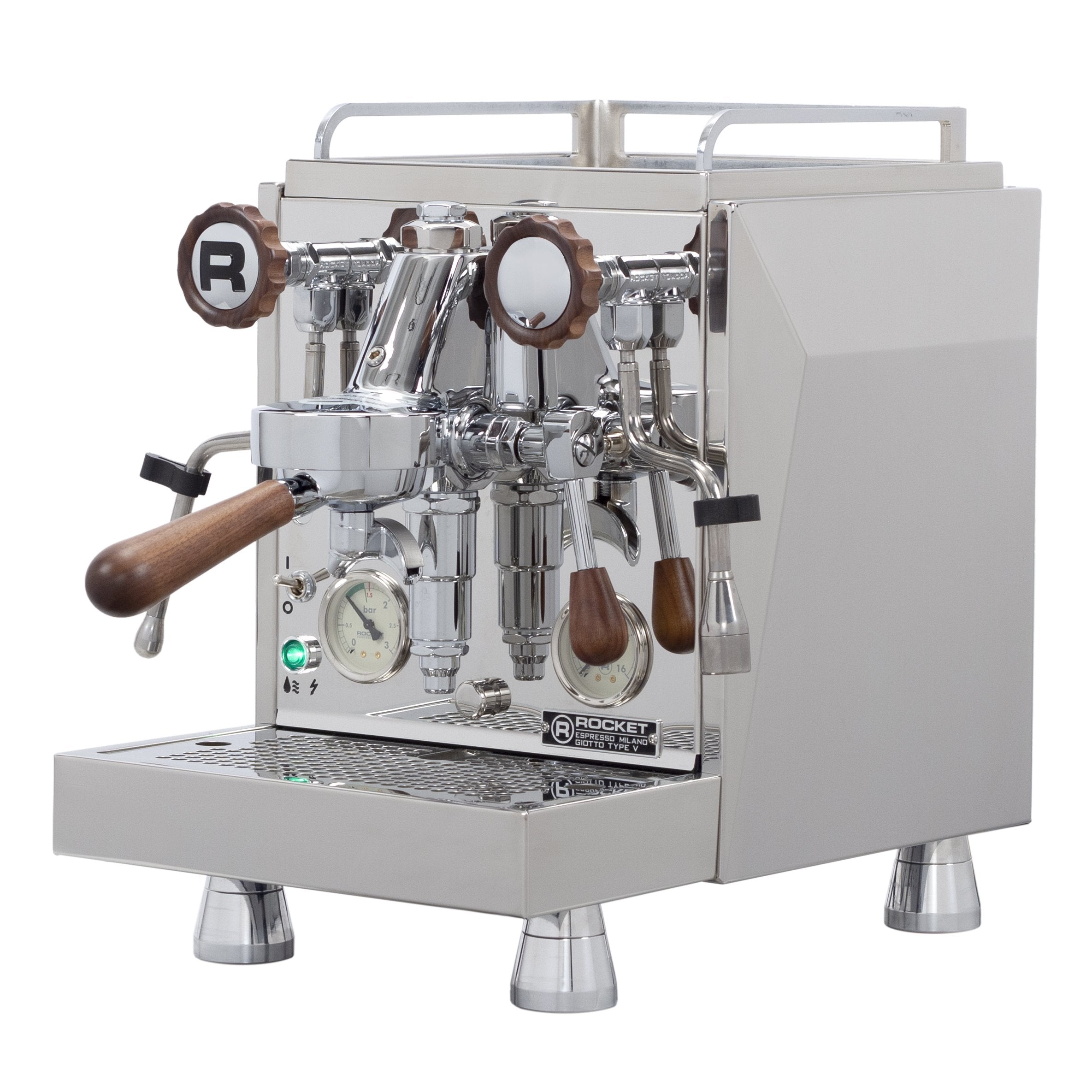 Rocket Espresso Giotto Cronometro V Espresso Machine - Walnut 