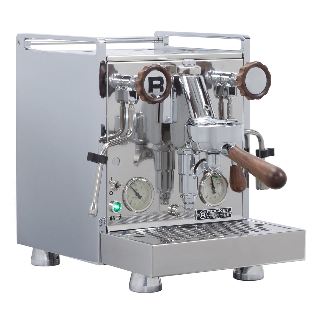 Rocket Espresso Mozzafiato Cronometro V Espresso Machine - Walnut Accents