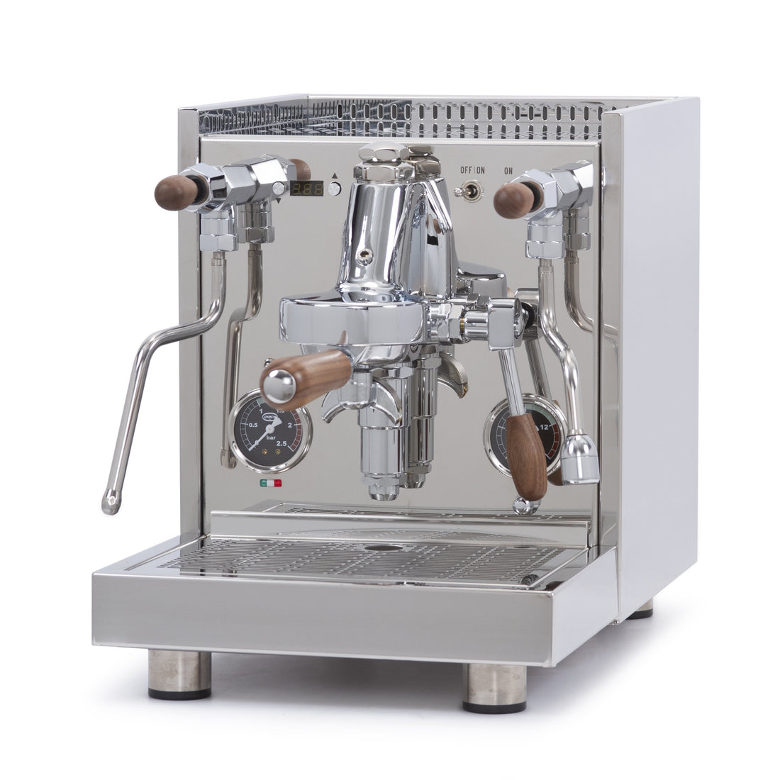Quick Mill Arnos Espresso Machine - Walnut Accents