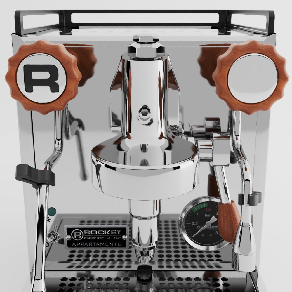 Rocket Espresso Knob Kit - Sapele Mahogany