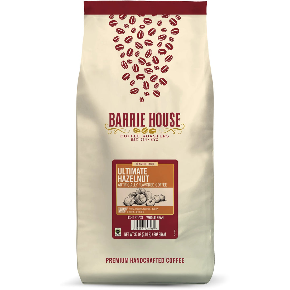 Barrie House Ultimate Hazelnut Fair Trade Organic Coffee 2lb