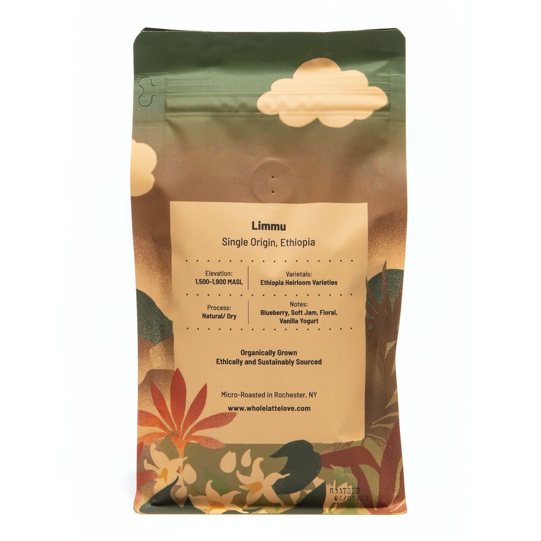 Whole Latte Love Ethiopia G1 Limmu Single Origin Whole Bean Coffee