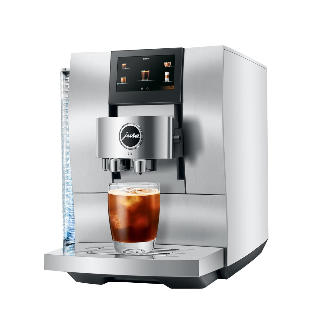 JURA Z10 Super-Automatic Espresso Machine - Aluminum White