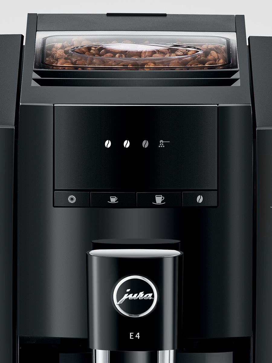 JURA E4 Automatic Espresso Machine in Piano Black