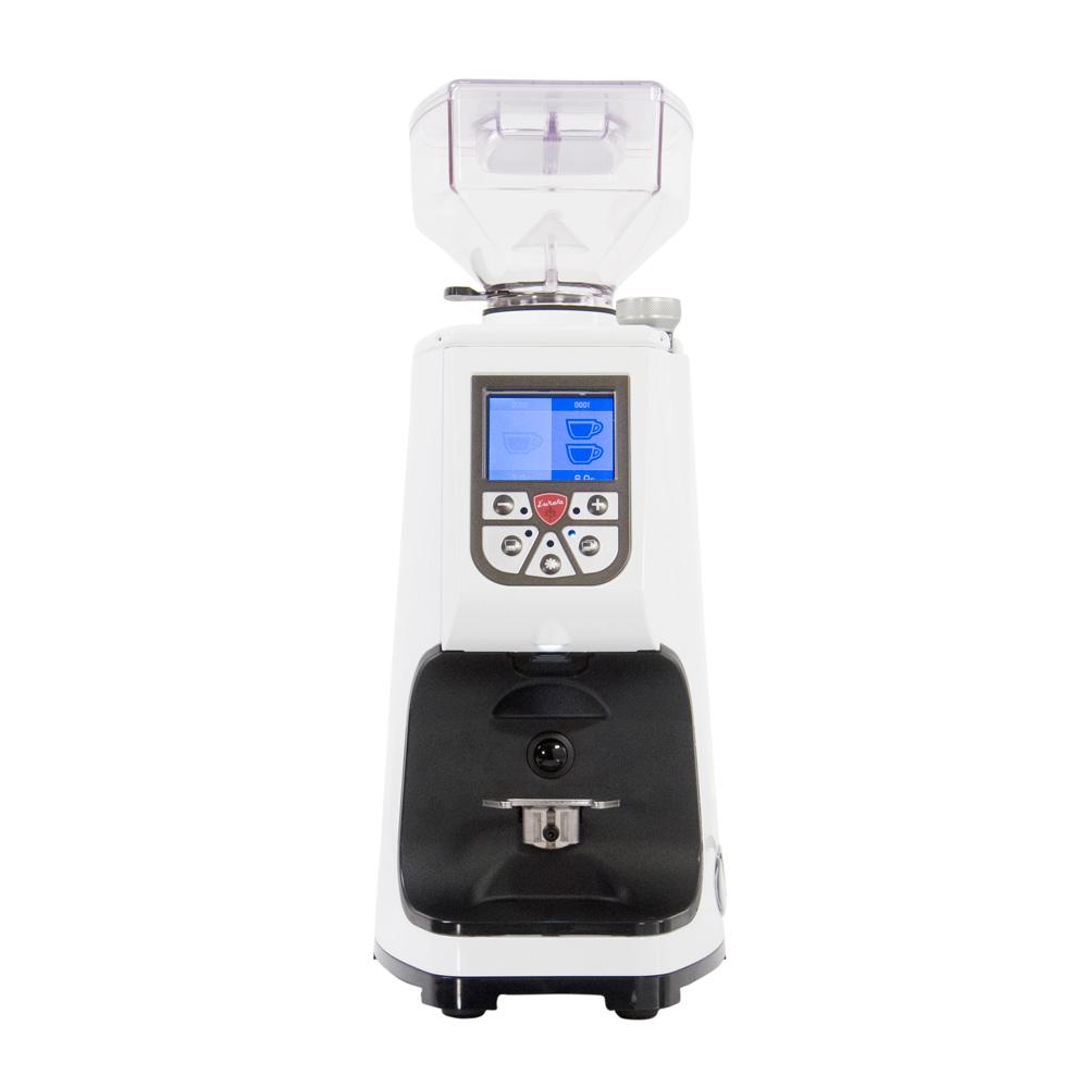 Eureka Atom Espresso Grinder in White, facing forward || White