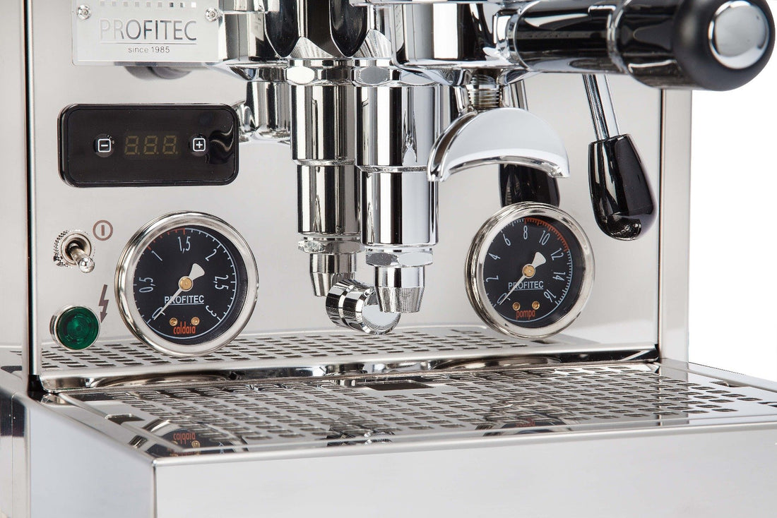Profitec Pro 600 Dual Boiler Espresso Machine with Flow Control - Walnut Quarter Cut